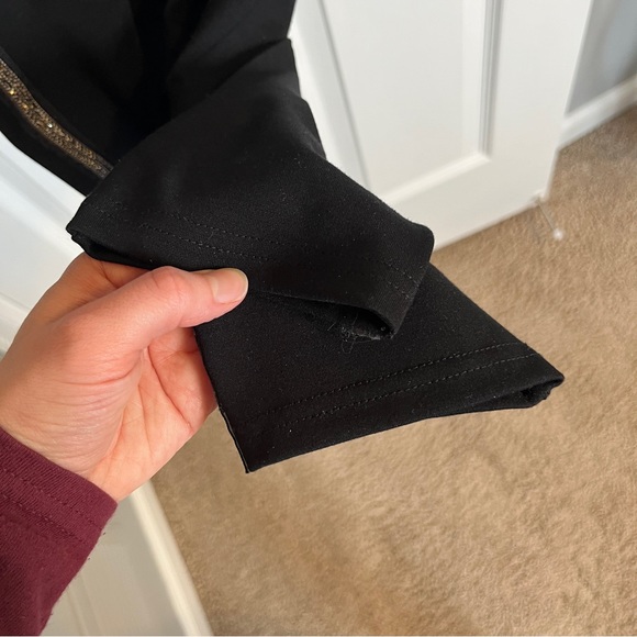 Black Zara trousers with beaded rhinestone stripe detail - Picture 5 of 8